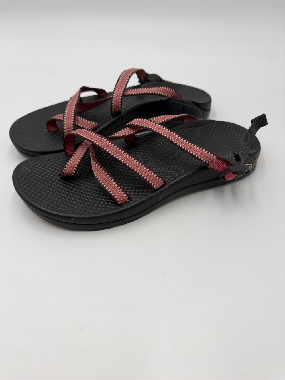 Chaco Vibram Sandals Hiking Water Shoes Womens Size 8 Pink/ Black